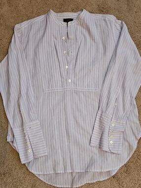 J. CREW BAIRD MCNUTT IRISH LINEN TOP SZ 8